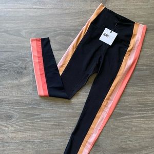 Beach Riot Ribbed side stripe leggings